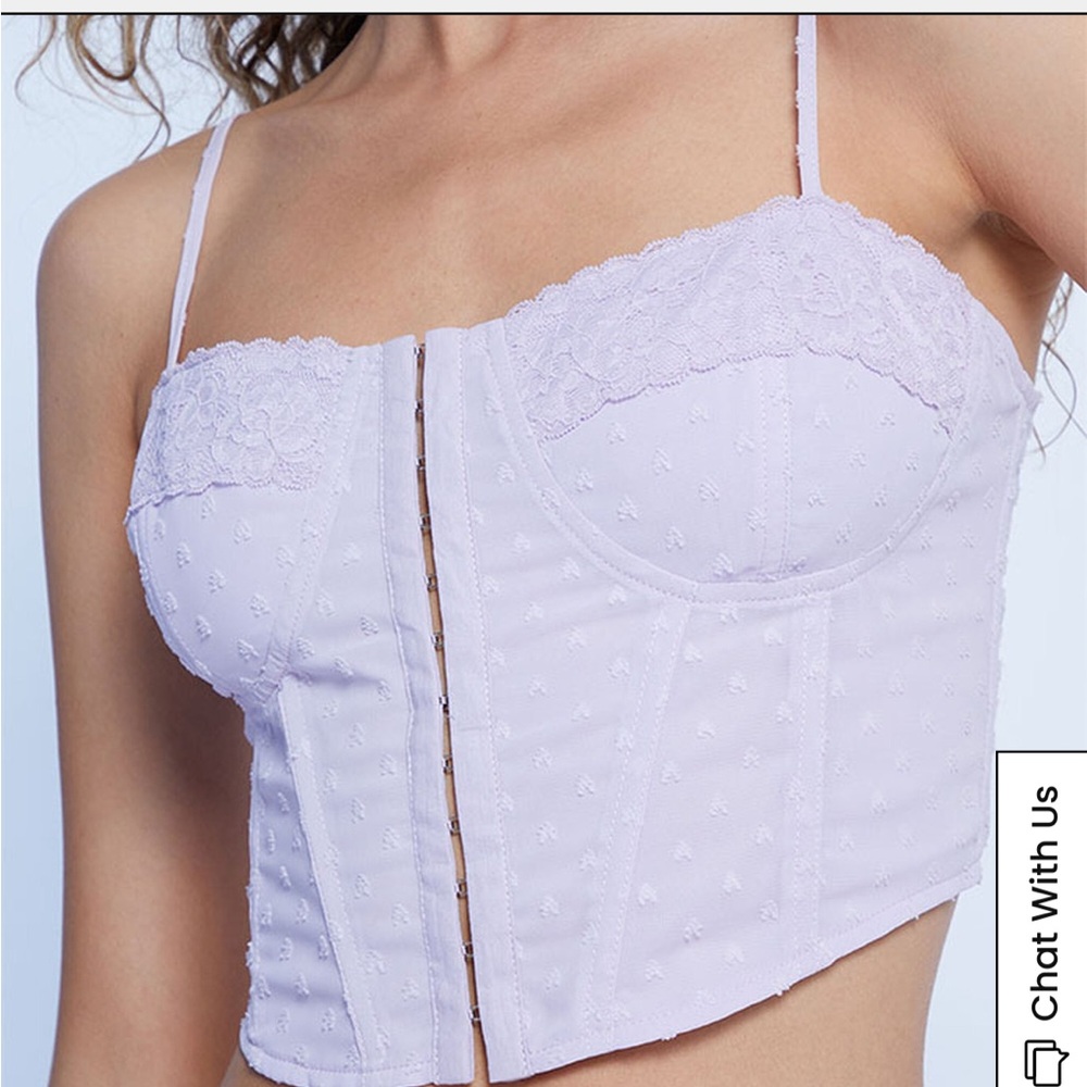 Pacsun (LA Hearts) Lace Bustier Corset Top
